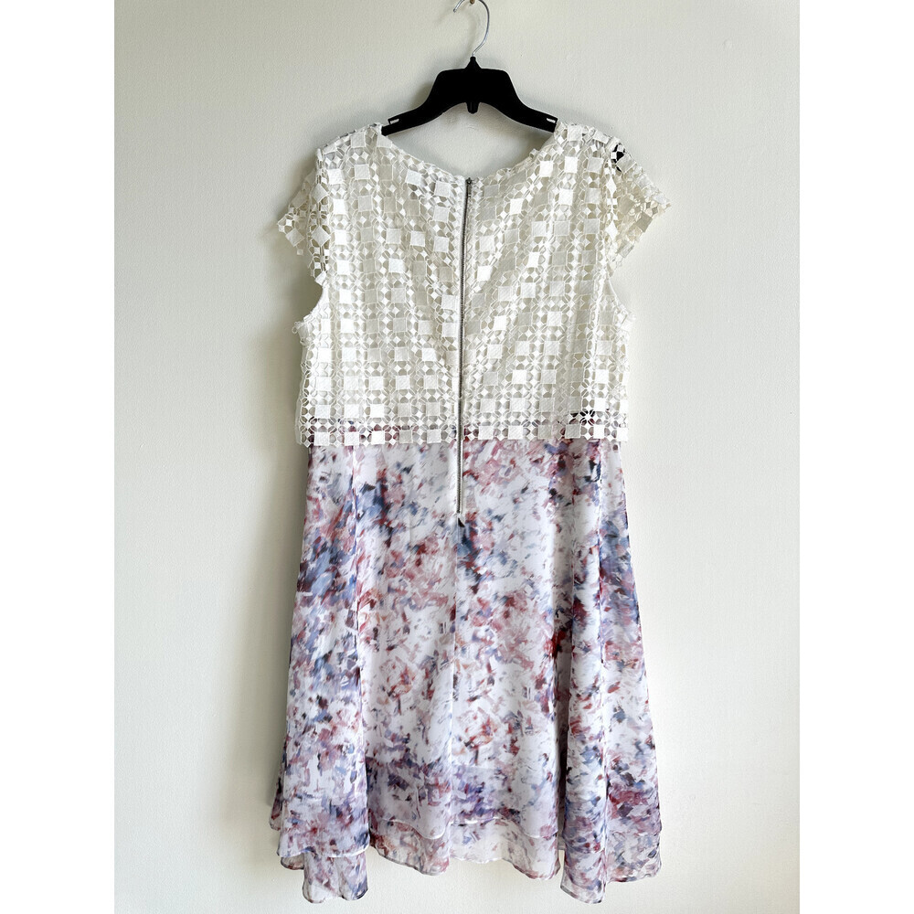 Phase Eight Florence Lace A-Line Short Sleeve Knee Dress Floral size 14US $330 - Picture 2 of 15